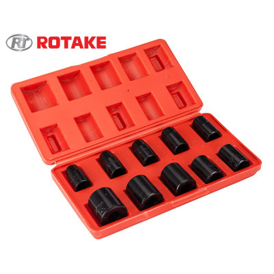 Rotake ½" Slagtoppe 10 stk. i kuffert