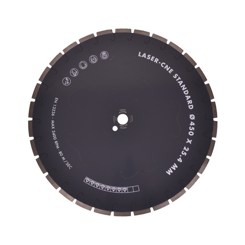 450 mm diamantskive "åben"