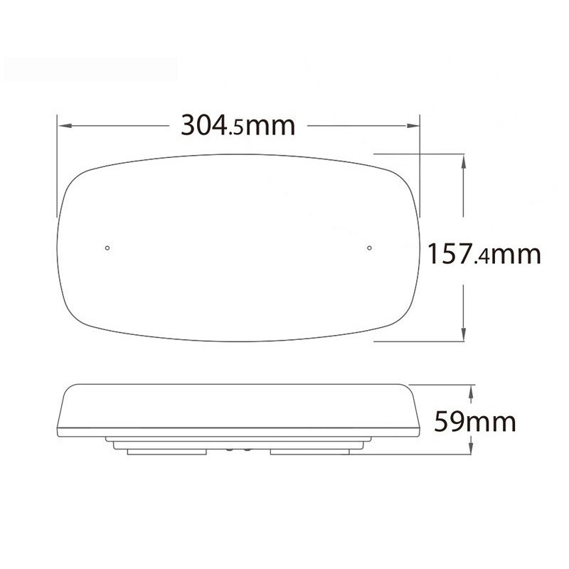 LED Lygtebro - med batteri - 30 cm