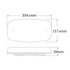 LED Lygtebro - med batteri - 30 cm