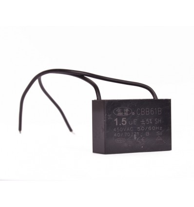 Kondensator - 1,5 UF - 450 VAC - 50/60 Hz