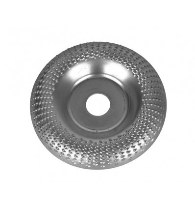 Trærasp - 125 mm - kraftig buet overflade