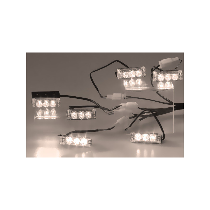 Blitzlys hvid 50x15 mm - 6 stk.