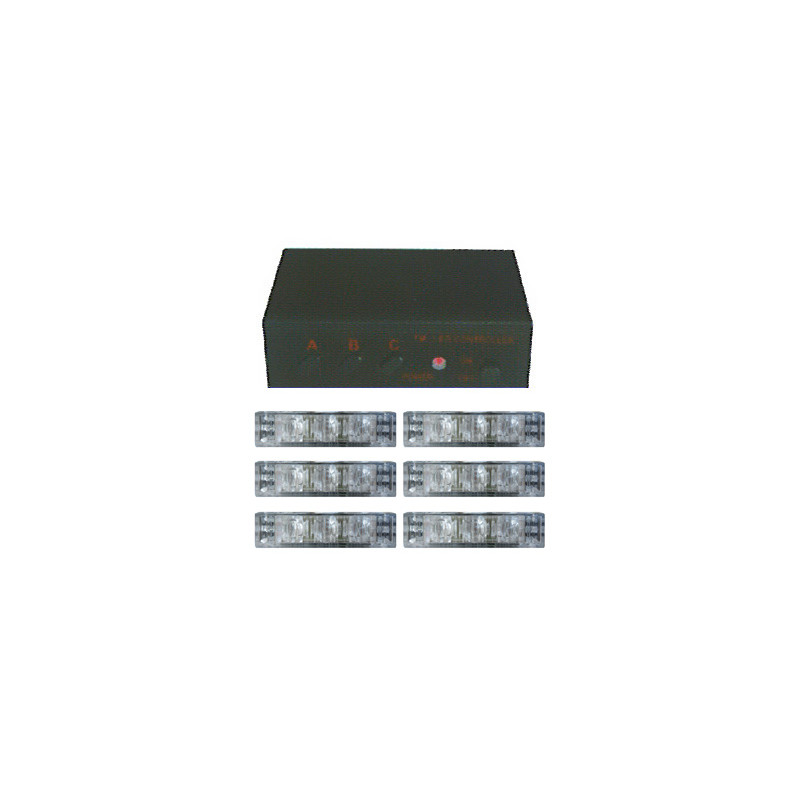 Blitzlys hvid 50x15 mm - 6 stk.