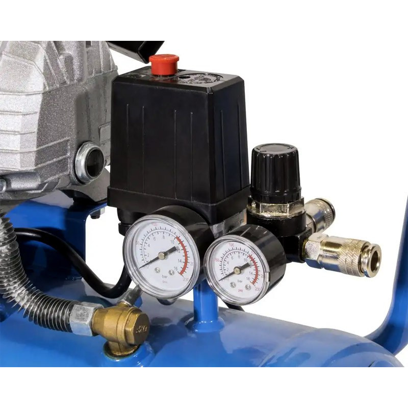 Güde Kompressor 50 liter - dobbelt cylinder - med tilbehør