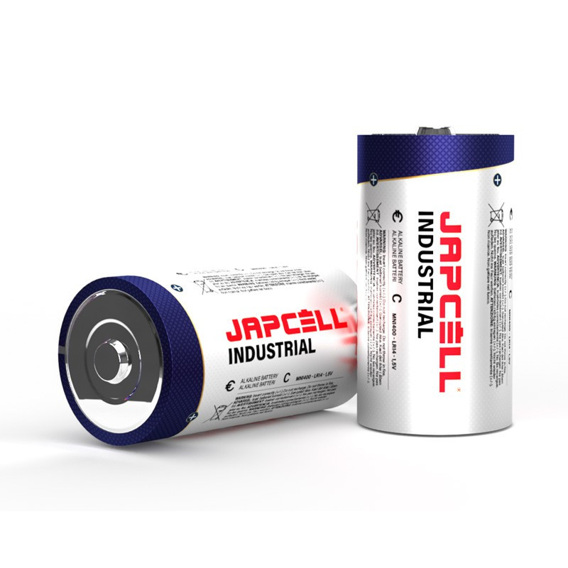 2 stk. C Alkaline batterier Japcell (LR14)