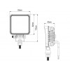 LED Arbejdslampe 16 watt - med on/off kontakt