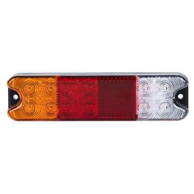 Lang Baglygte med 4 funktioner - 191 x 50 mm - 12/24 volt