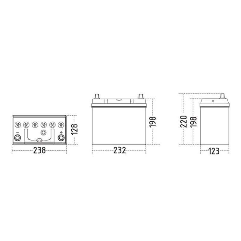 Sznajder Batteri 12 volt 45 Ah