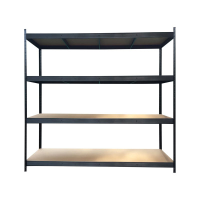Stålreol med 4 hylder - 200 x 220 x 70 cm