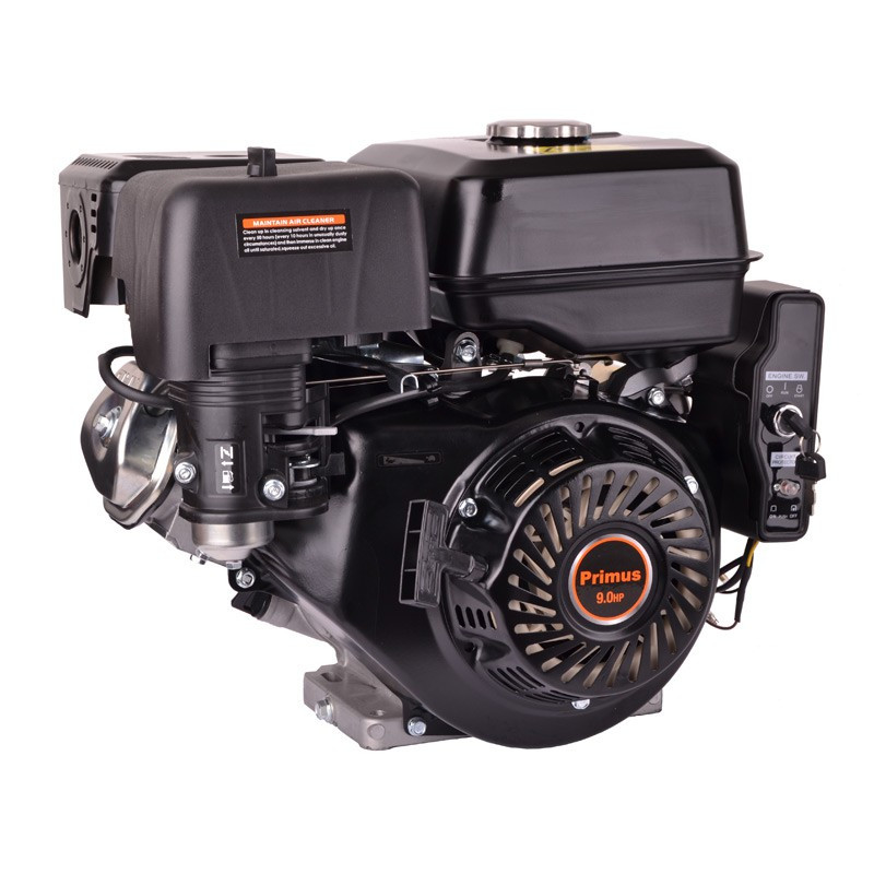 9 hk benzinmotor 25 mm aksel med elstart