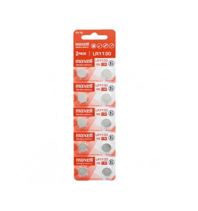 Maxell Alkaline LR1130 batterier - pakke med 10 stk.