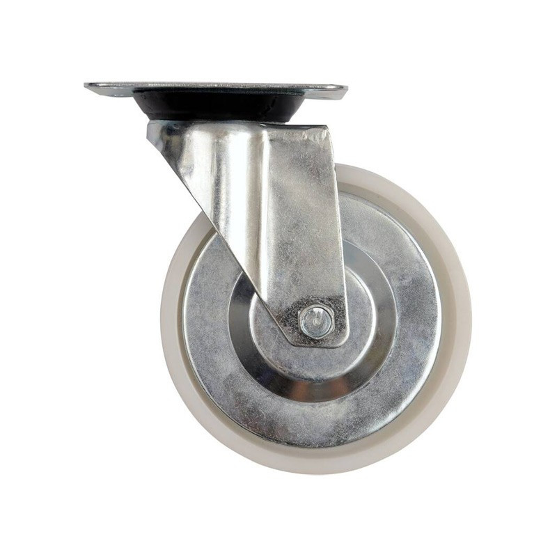 Transporthjul ø160 mm - nylon - med drejefod 