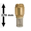 Sugekurv / sugesi i messing - 3" med kontraventil 