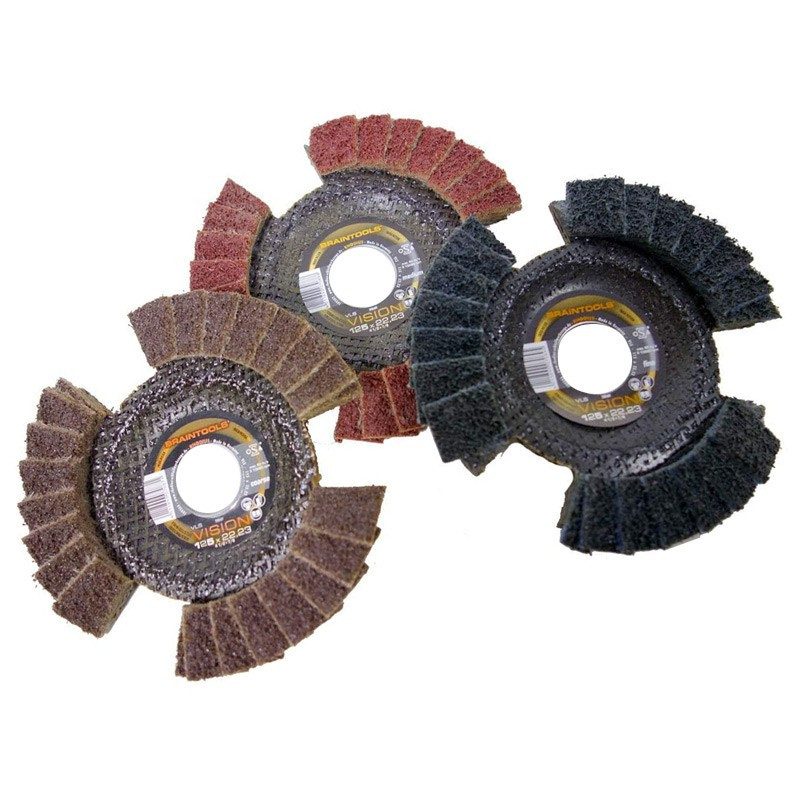 VLS Vision Lamelslibeskiver / Flapskiver 125 mm - 3 stk.