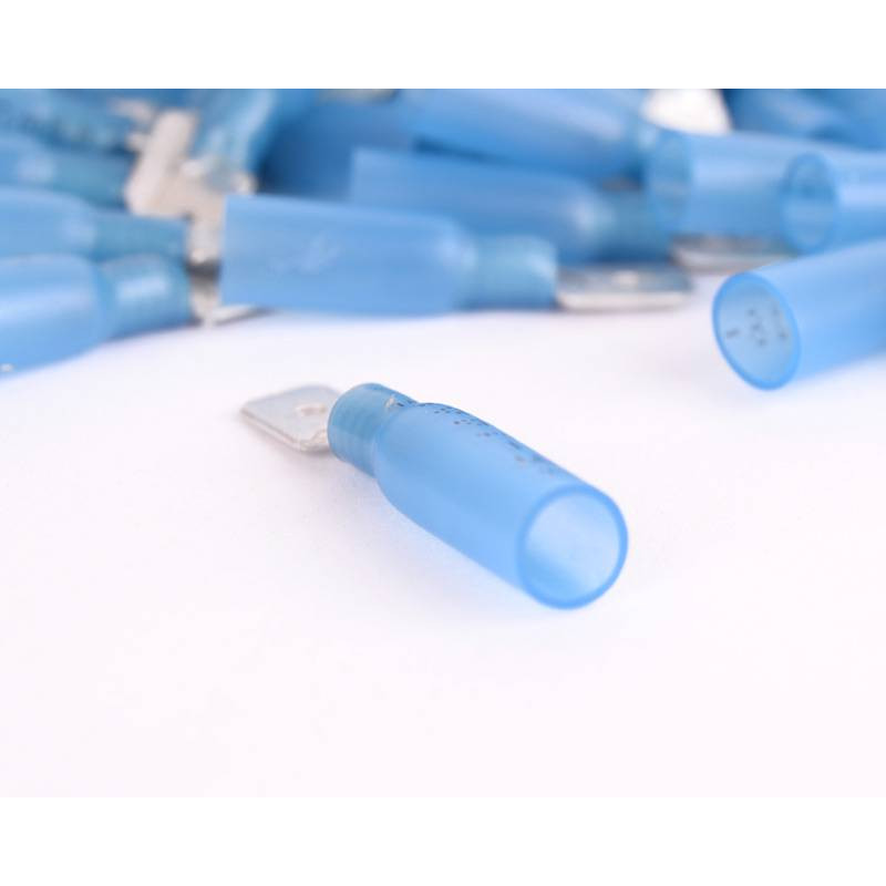 Ledningssamler / krympeflex - han stik - 50 stk.