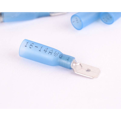 Ledningssamler / krympeflex - han stik - 50 stk.