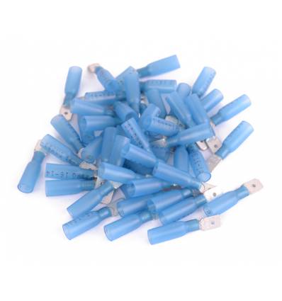 Ledningssamler / krympeflex - han stik - 50 stk.