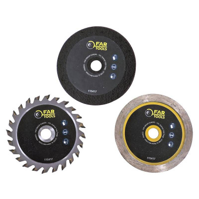 3 stk. klinger Ø76 mm til Mini Vinkelsliber