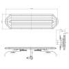 LED Lygtebro - 770 mm - gennemsigtigt cover
