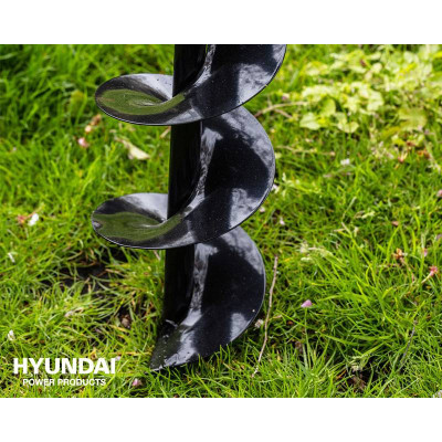 Hyundai Pæleborer inkl. 3 bor 100/150/200 mm