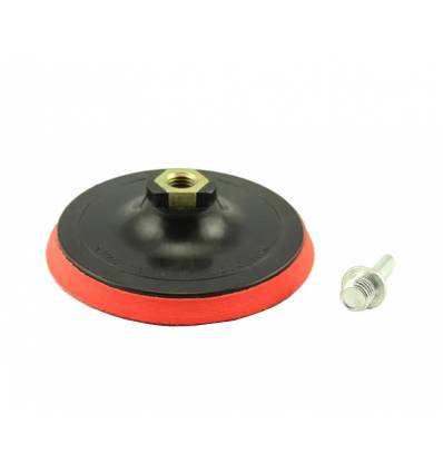 Støtterondel/bagskive med velcro - 125 mm