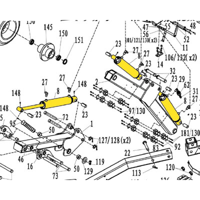 Cylinder til minigraver nr. 8008801