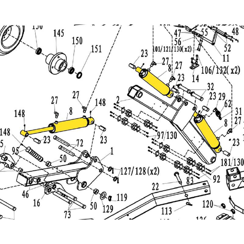 Cylinder til minigraver nr. 8008801