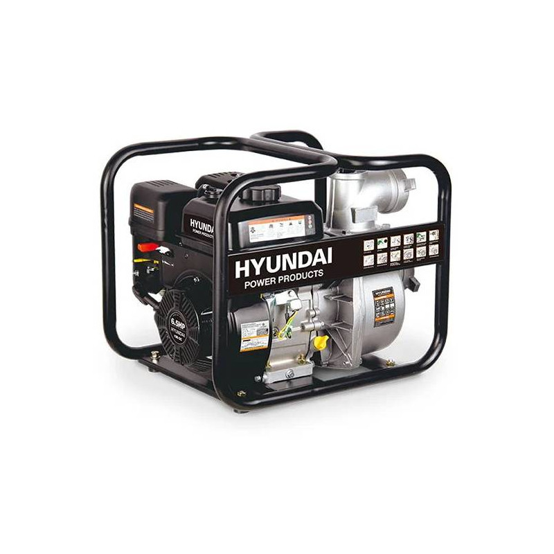 Hyundai 2" Vandpumpe med benzinmotor