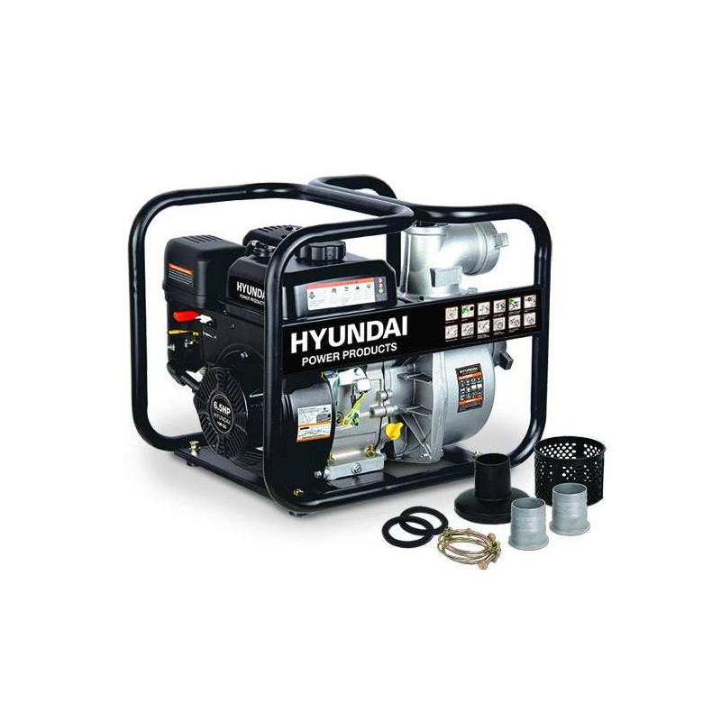 Hyundai 2" Vandpumpe med benzinmotor