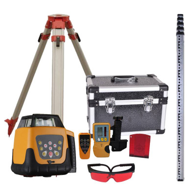 Rotorlaser + niveaustang og stativ