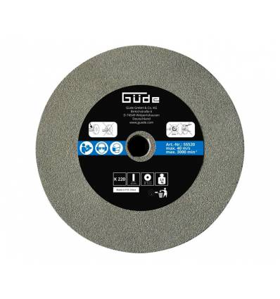 Slibesten 200 x 40 mm korn 220 til vådsliber