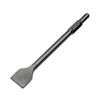 Fladmejsel HEX30 ekstra bred 75 mm til nedbrydningshammer