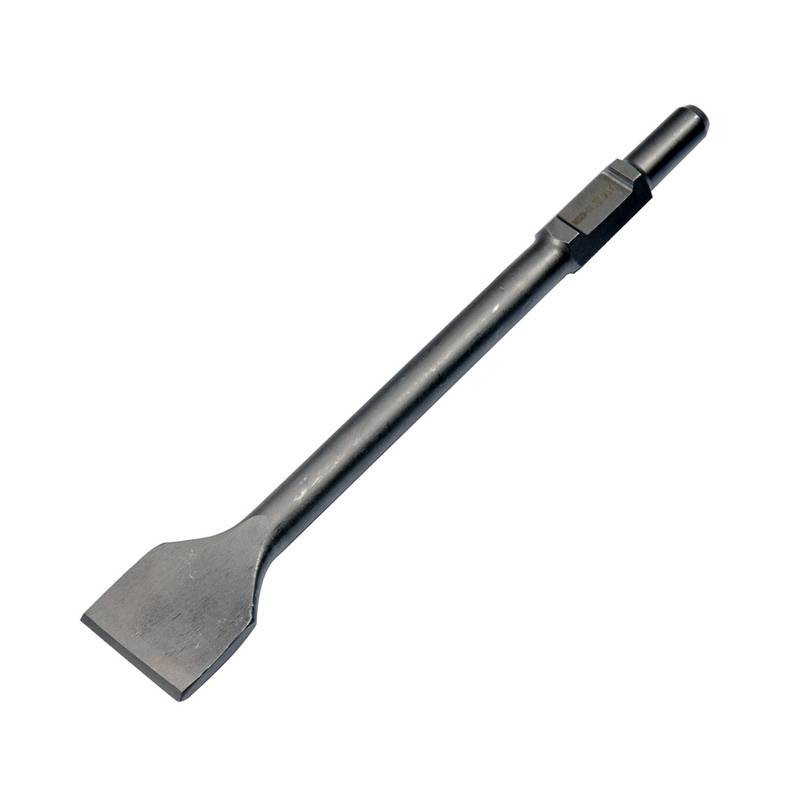 Fladmejsel HEX30 ekstra bred 75 mm til nedbrydningshammer