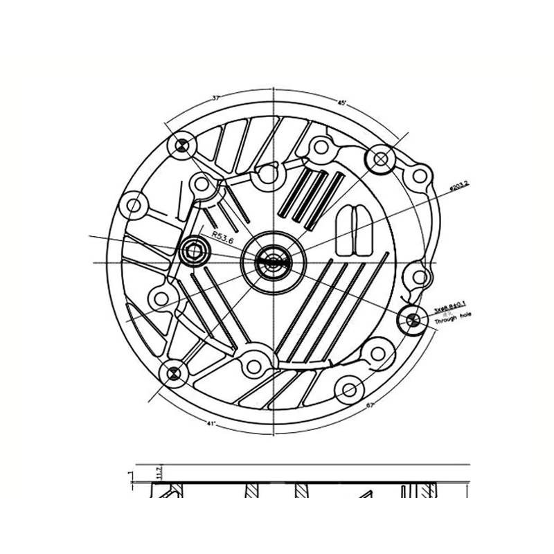 7,5 hk loncin motor med lodret aksel 22,22 x 62 mm
