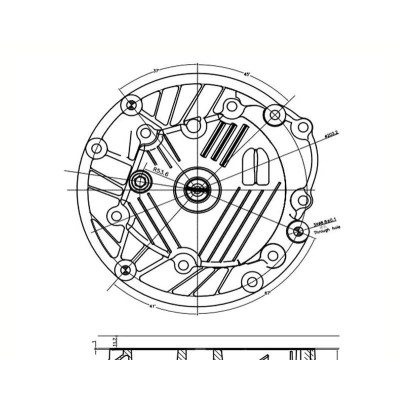 7,5 hk loncin motor - elstart + lodret aksel 22,22 x 62 mm