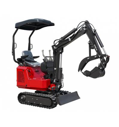 Minigraver 1000 kg - drejelig arm - dieselmotor