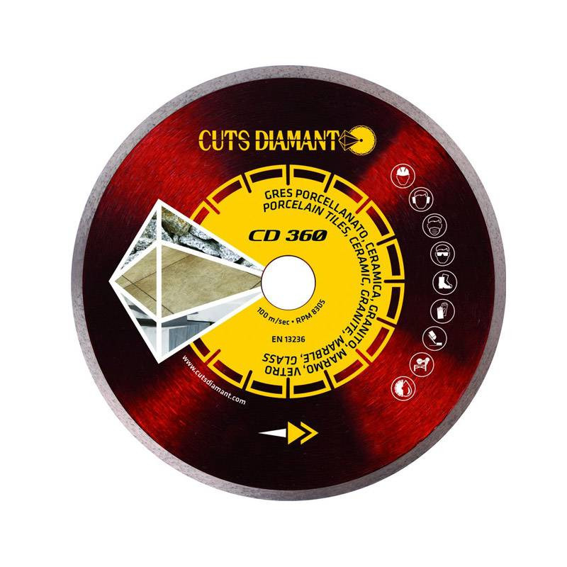 250 mm diamantklinge "lukket"