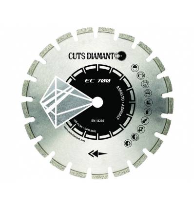 450 x 25,4 mm diamantklinge til asfalt