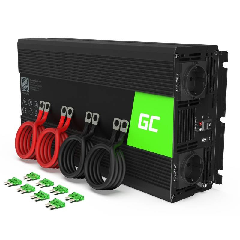 2000 watt Inverter DC 12V til AC 230V