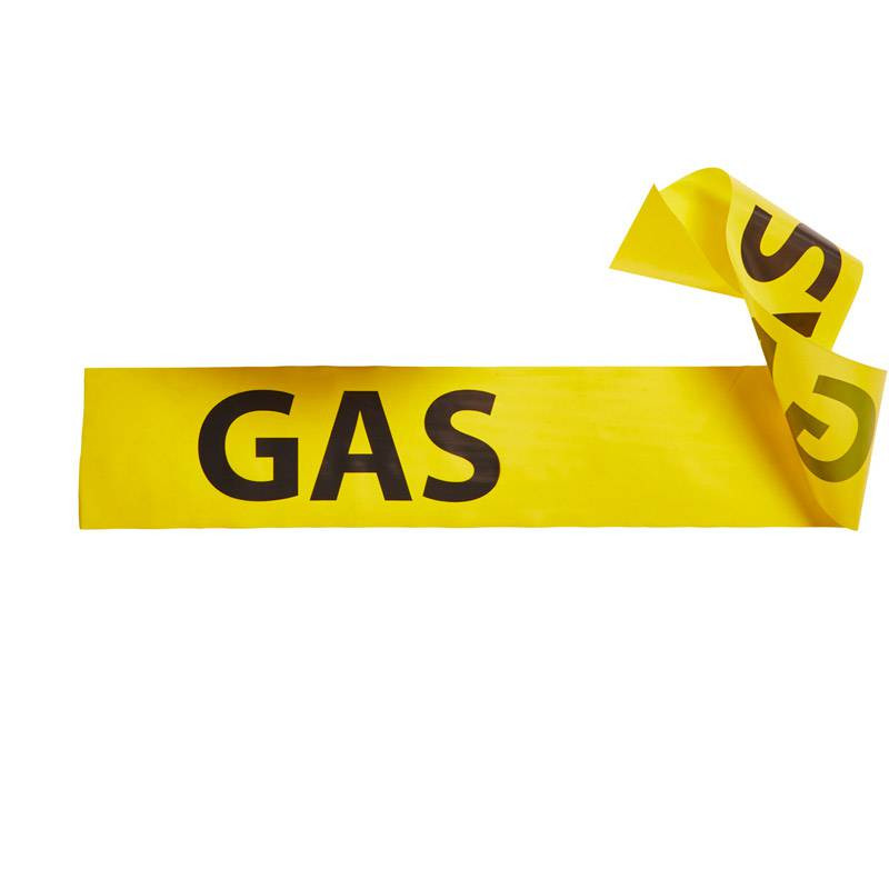 Markeringsbånd med tekst - Gas