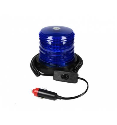 Advarselsblink 36 watt - lav model - blåt lys