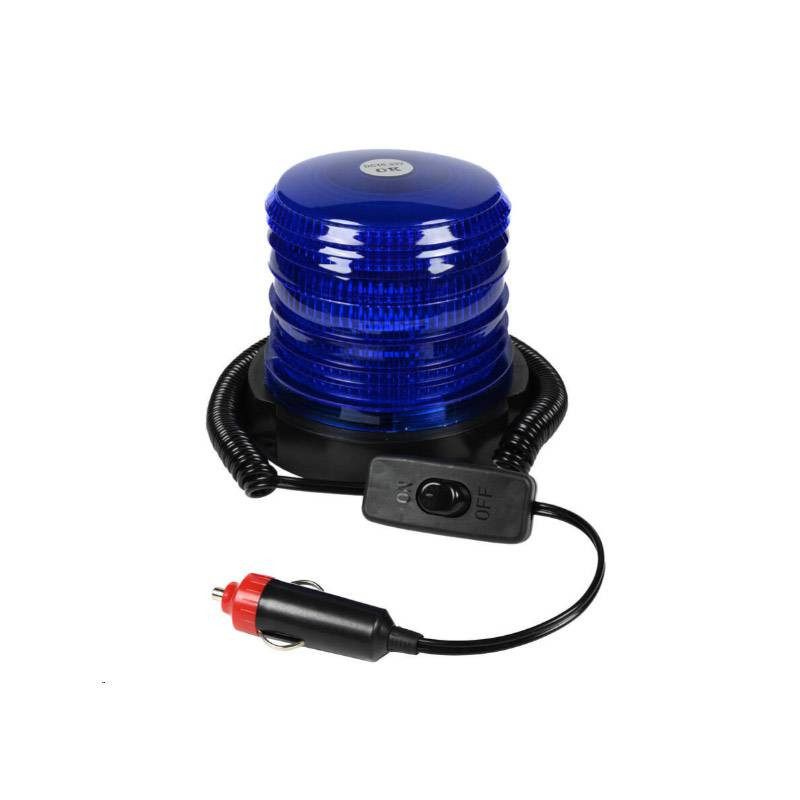 Advarselsblink 36 watt - lav model - blåt lys