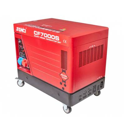 Støjsvag Dieselgenerator 7000 watt / 400 volt