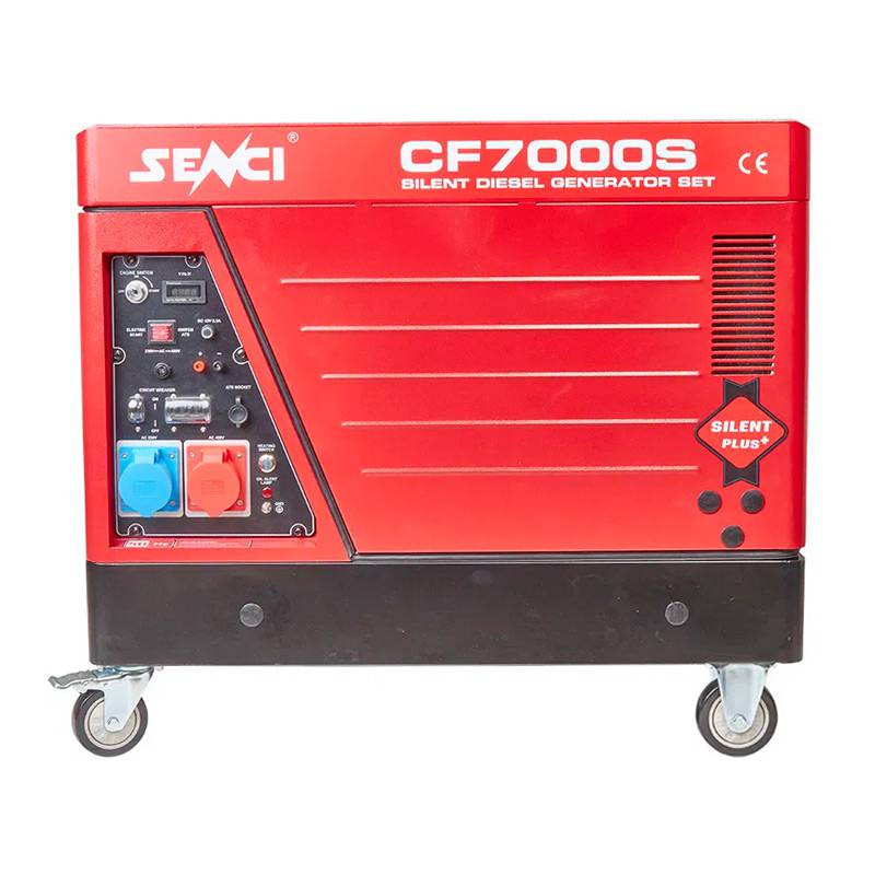 Støjsvag Dieselgenerator 7000 watt / 400 volt