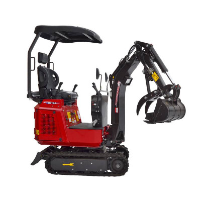 Minigraver 1000 kg - drejelig arm - B&S benzinmotor