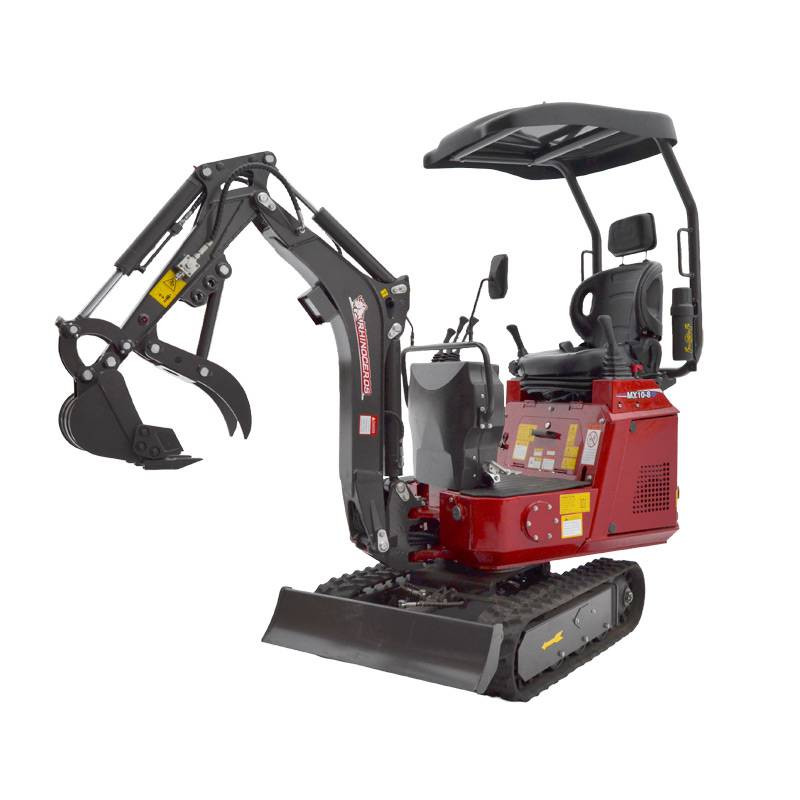 Minigraver 1000 kg - drejelig arm - dieselmotor