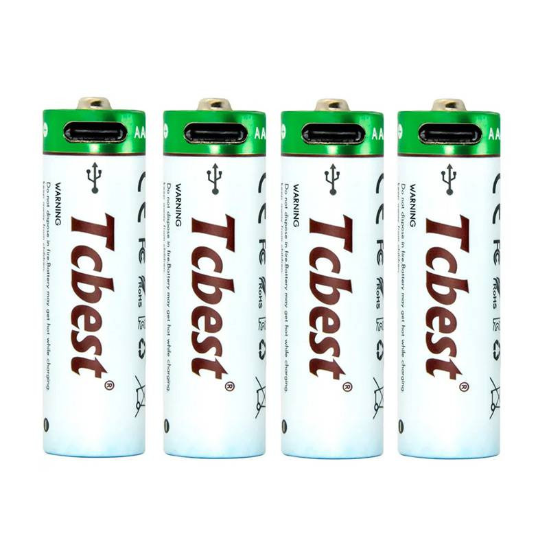 Opladelige batterier - AA - 4 stk. - USB