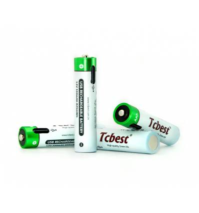Opladelige batterier - AAA - 4 stk. - USB