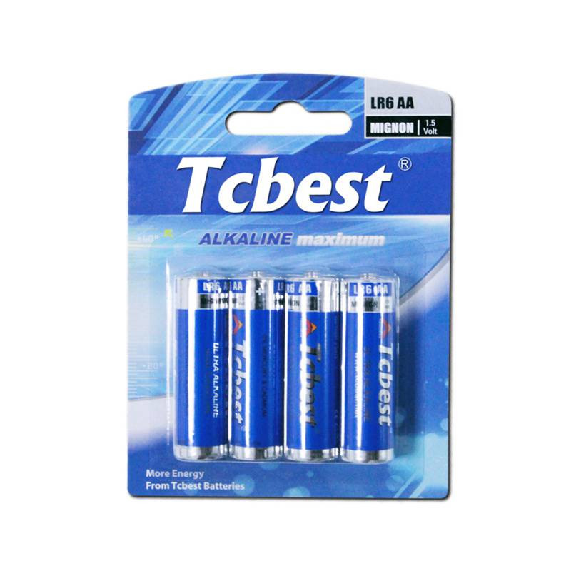 Alkaline batterier - AA - pakke med 4 stk.